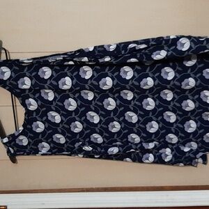 LOFT Outlet xl sleeveless blue floral top